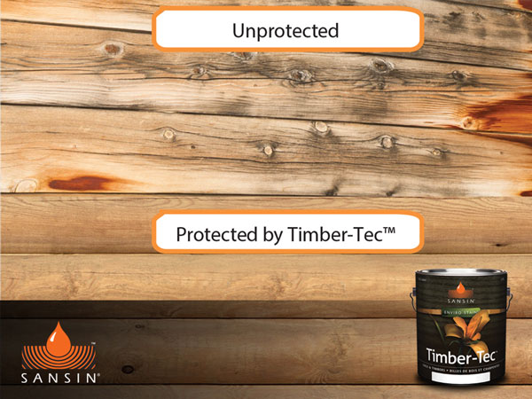 Sansin Timber Tec Sapstain Control Wood Protection for Log Homes